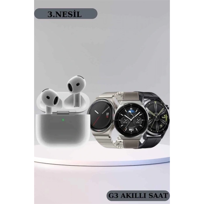BFS Akıllı Saat ve Kulaklık Seti Bildirim Görme Arama Cevaplama ANC Özelliği