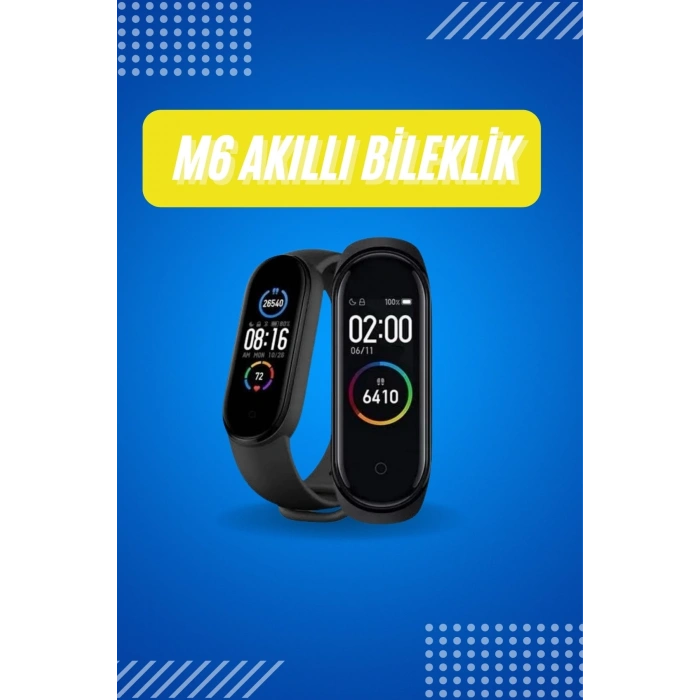 BFS Akıllı Uyumlu Bileklik M6 Adımsayar Spor Modları Çağrı Görme Türkçe Menü
