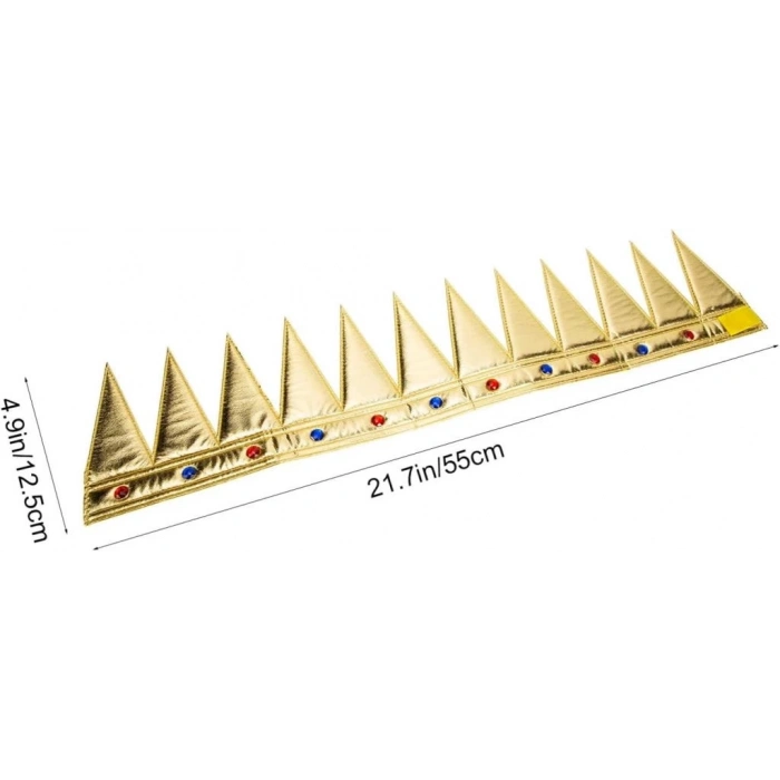BFS   AltınRenkEvaYumuşakKralKraliyetTacıYetişkinÇocukUyumlu55cm