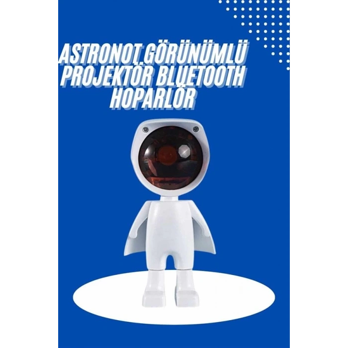 BFS Astronot Işık Projektörü Gökkuşağı Projeksiyon Gece Lambası Hediyelik