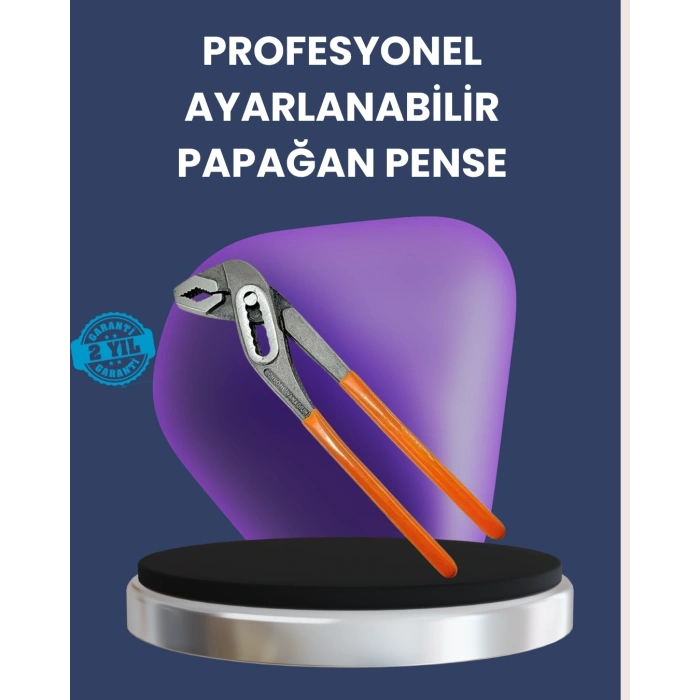 BFS Ayarlanabilir Papağan Pense Çelik Gövde Profesyonel Kurbağacık