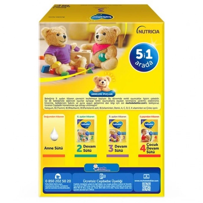 BFS   Bebelac Bebek Devam Sütü No3 400 Gr