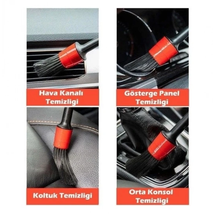 BFS  CM-235 Araba Temizlik Detay Fırçası 5li Set