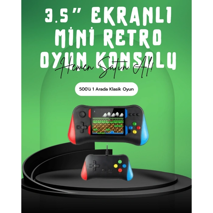 BFS Çocukluğunuzun Oyunları Tek Cihazda – 500 Oyunlu El Konsolu