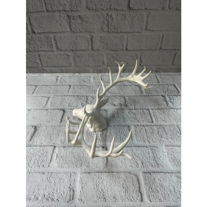 BFS Dekoratif Geyik Başı Heykel 25 cm Modern Minimal Tasarım