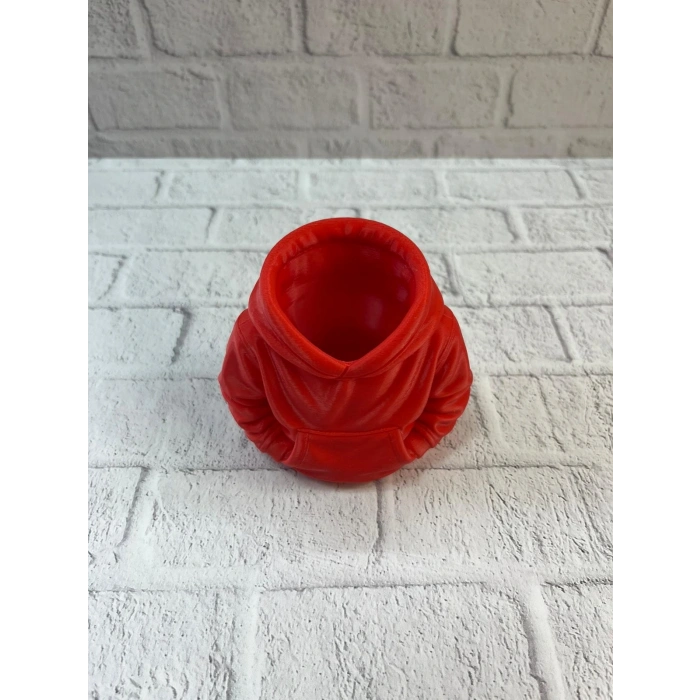 BFS Dekoratif Kırmızı Hoodie Kalemlik 10x10 cm