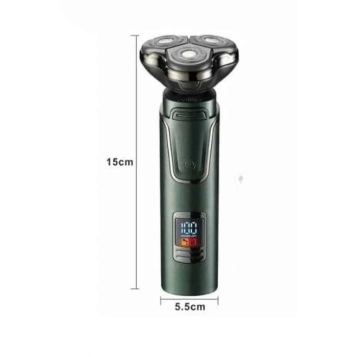 BFS Dijital Göstergeli 3 Başlıklı Tıraş Makinesi Islak Kuru Lazer Öncesi Günlük