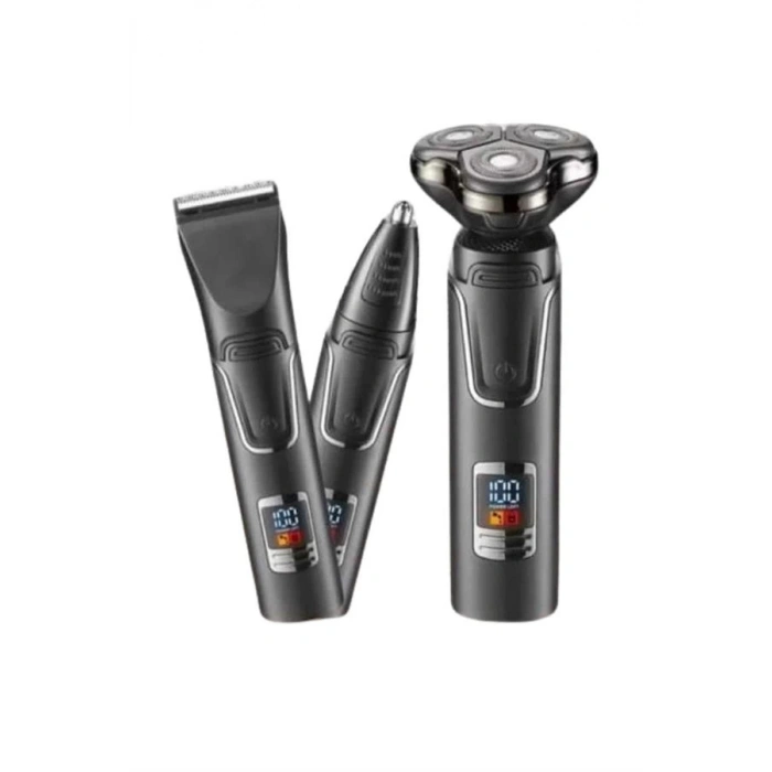 BFS Dijital Göstergeli 3 Başlıklı Tıraş Makinesi Islak Kuru Lazer Öncesi Günlük