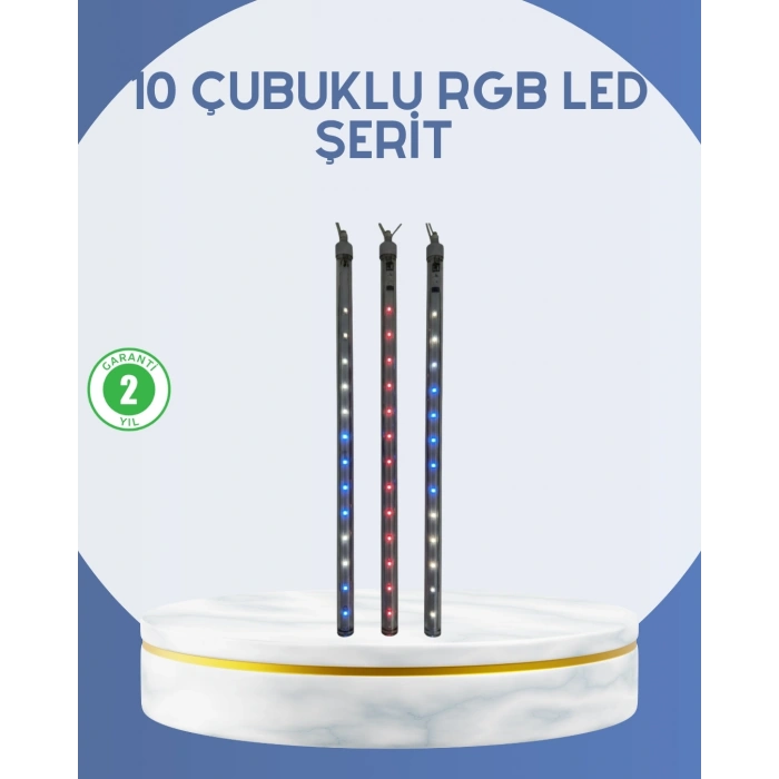 BFS Dış Mekan LED Kayan Yıldız Işığı 10 Çubuk Aydınlatma