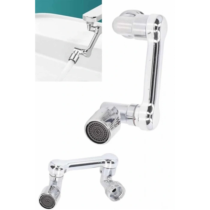 BFS Döndürülebilir Musluk Mutfak Banyo Musluk Ucu Başlığı 4 Filtreli