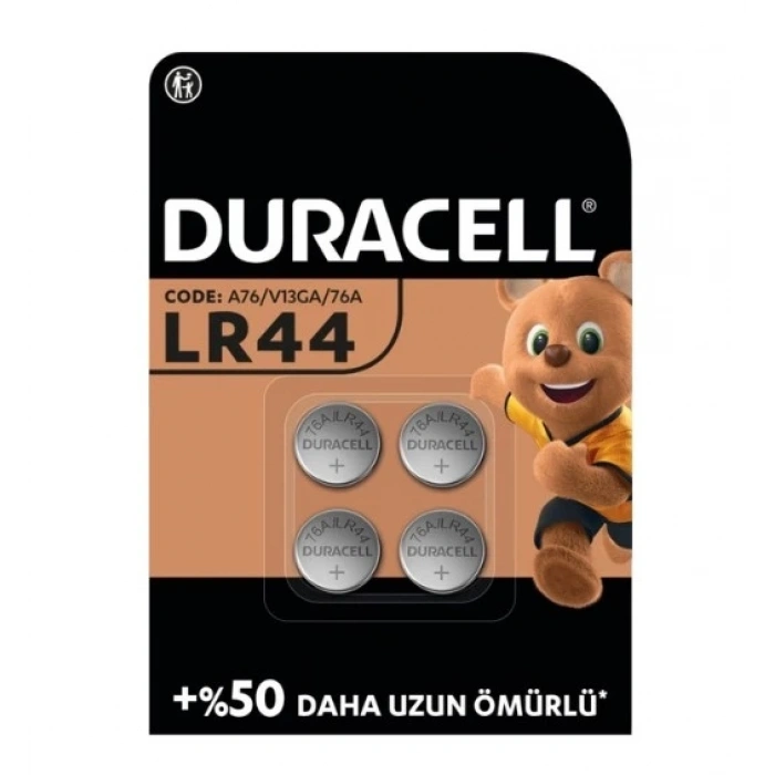 BFS  Duracell Özel Alkalin 4Lü 1,5V Düğme Pil LR44