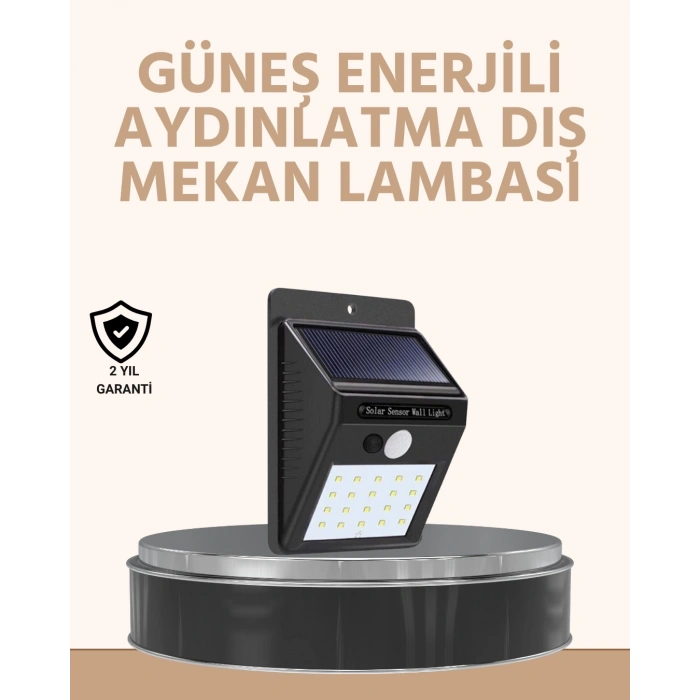 BFS Enerji Tasarruflu ve Otomatik Sensörlü LED Güneş Işığı – Dış Mekan Uyumlu