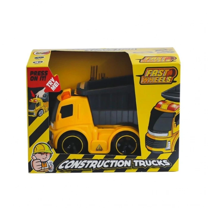 BFS   ER-242 Fast Wheels İnşaat Araçları Damperli Kamyon -Erdem Oyuncak
