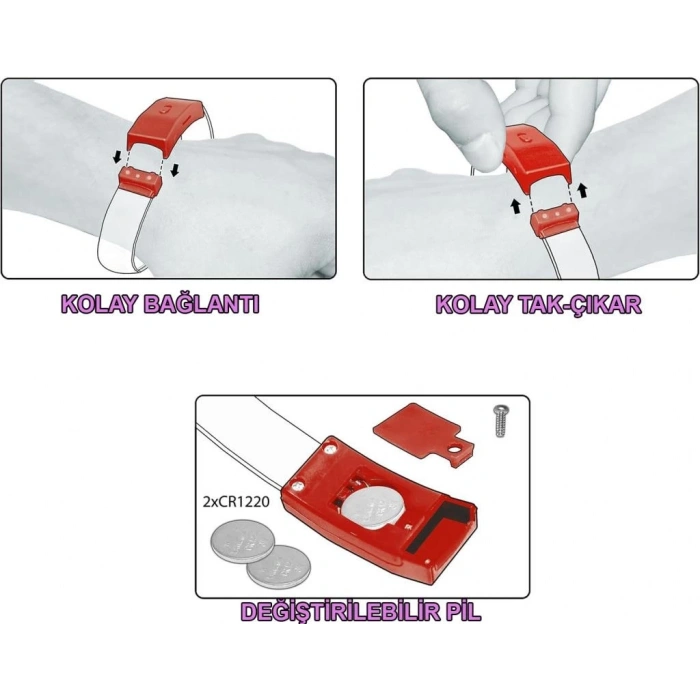 BFS   Festival & Parti LED Bileklik 3 Farklı Mod Işıklı 1 Adet