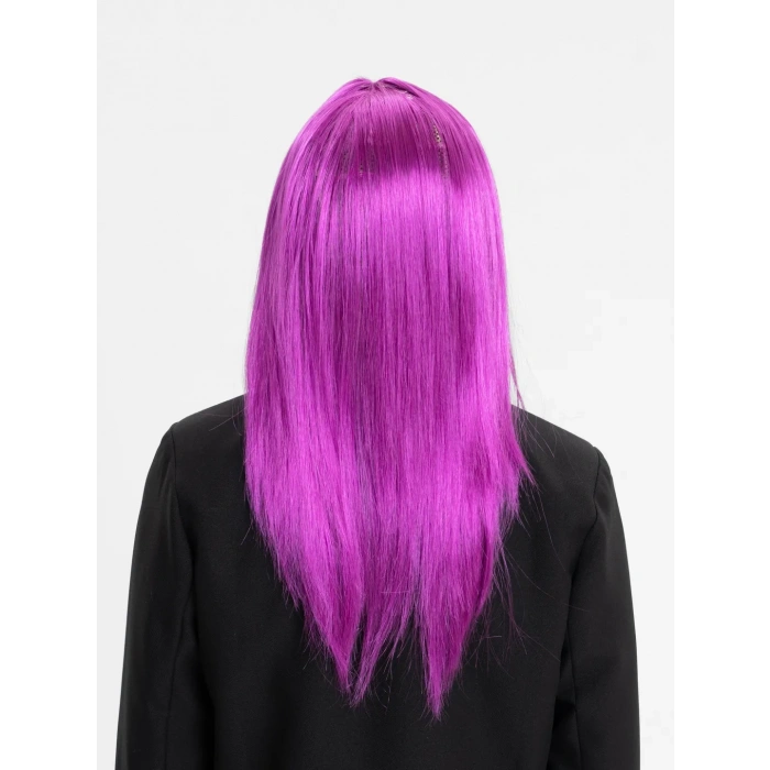 BFS     Fuşya Renk Düz Kesim Uzun Parti Peruğu