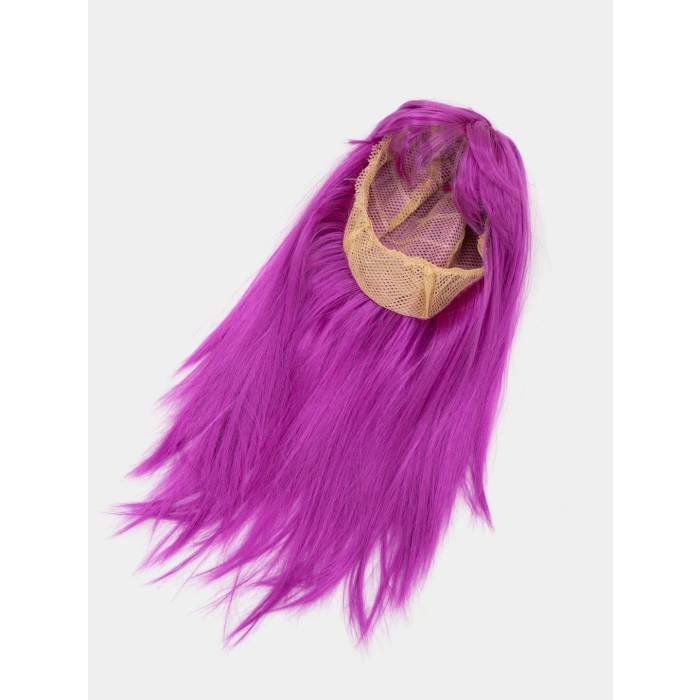 BFS     Fuşya Renk Düz Kesim Uzun Parti Peruğu