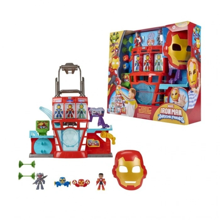 BFS G1259 Iron Man and his Awesome Friends Iron Quarters Oyun Seti