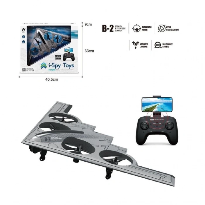 BFS   GL-777-275 Uzaktan Kumandalı Full Fonksiyon 2.4G Şarjlı Kameralı Quadcopter İha