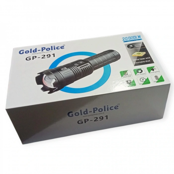 BFS Gold Polıce Gp-291 Güçlü El Feneri 20,000 Lümen