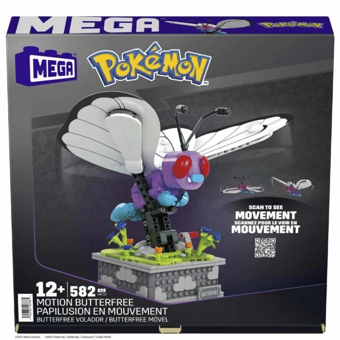 BFS  HKT22 MEGA™ Pokémon™ Motion Butterfree 582 parça +12 yaş
