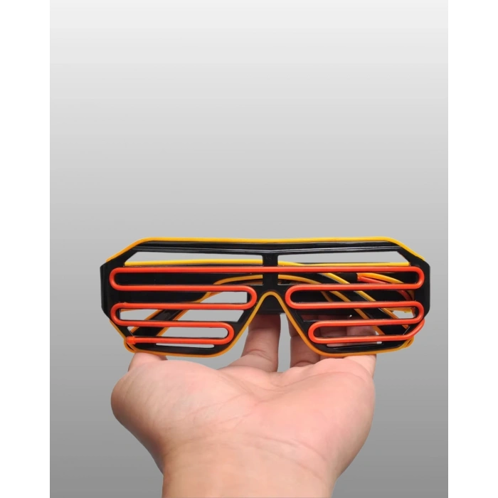 BFS Işıklı Tasarımlı LED Gözlük Eğlence Aksesuarı