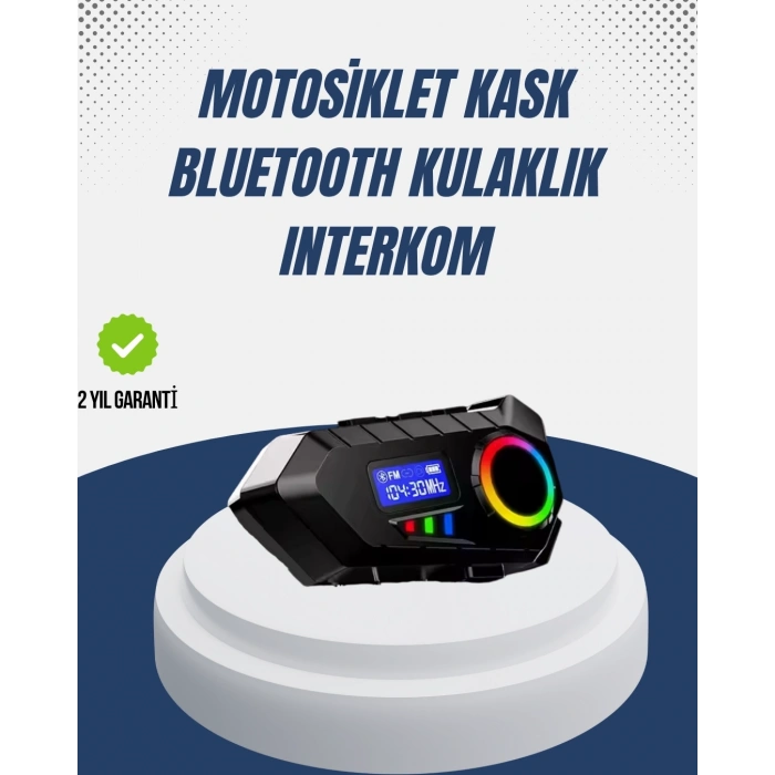 BFS Kablosuz Bluetooth İnterkom IP65 Suya Dayanıklı 40mm HD Ses ve 40 Saat Pil