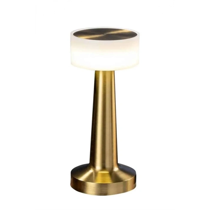 BFS Kablosuz Renkli Masa ve Gece Lambası Altın Rengi Dokunmatik Led Lamba