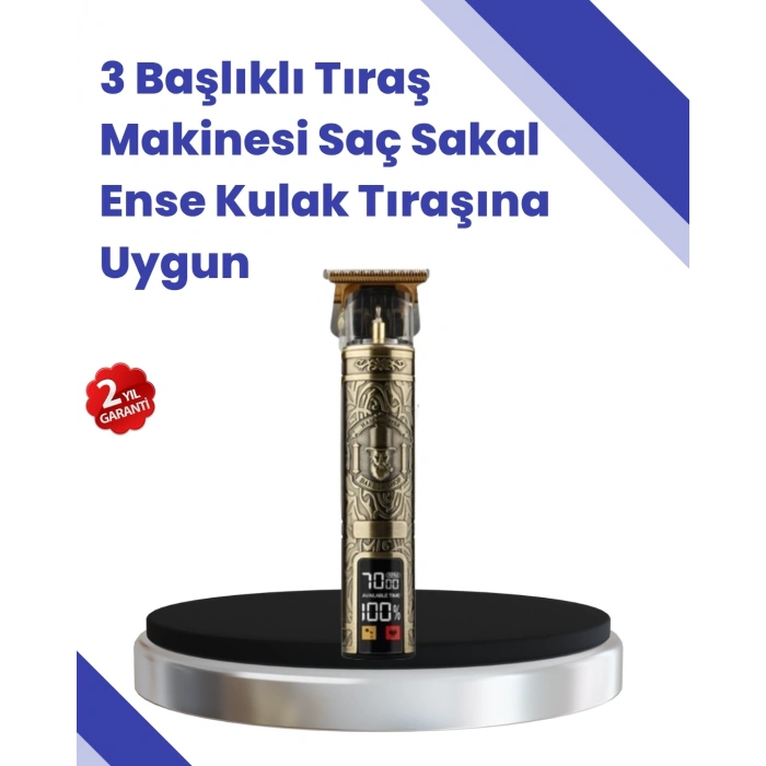BFS Kablosuz Saç Sakal Düzeltici – Çoklu Başlık ve Taraklı