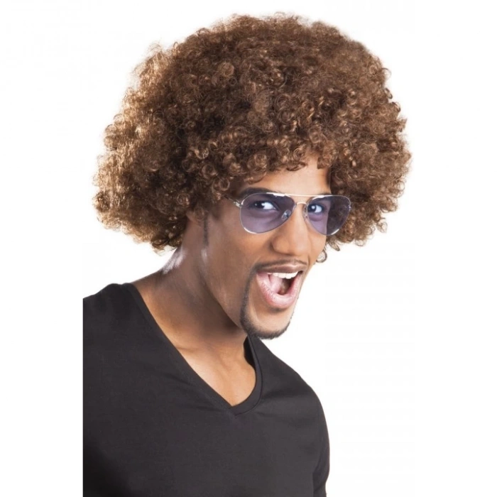 BFS  Kahve Renk Kıvırcık Afro Bonus Peruk