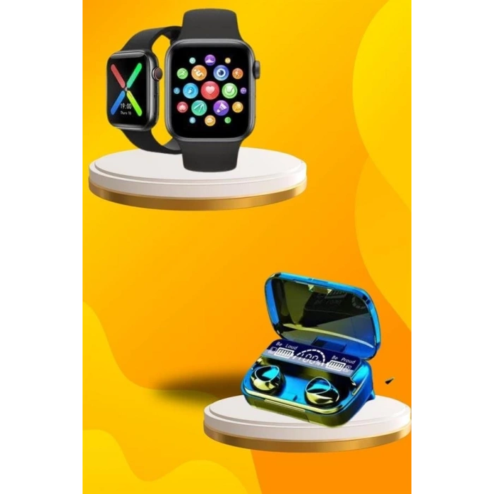 BFS Kaliteli Akıllı Saat ve Kaliteli Bluetooth Kulaklık ANC Özelliği Uzun Pil Ömrü