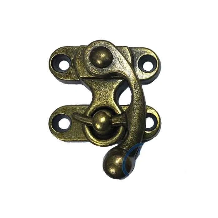 BFS Kancalı Yay Gözü, Ahşap Kutu Klipsi - Küçük, Antik, 100 Adet