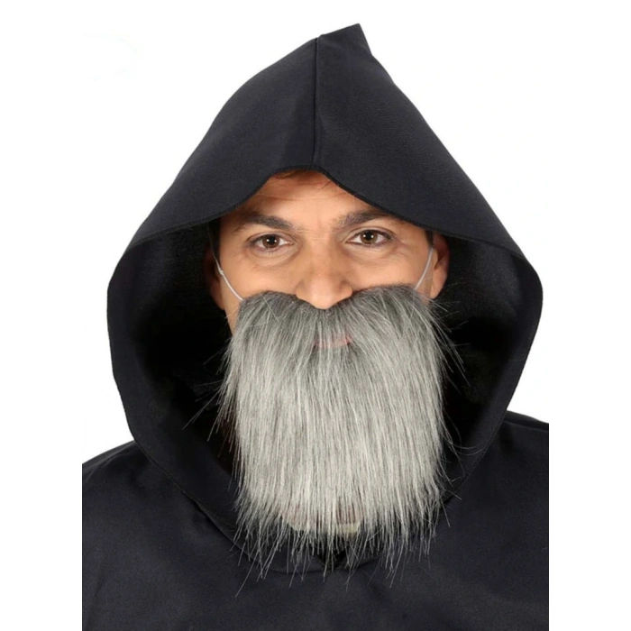 BFS Kırçıllı Korsan Sakalı Gri Renk Takma Sakal