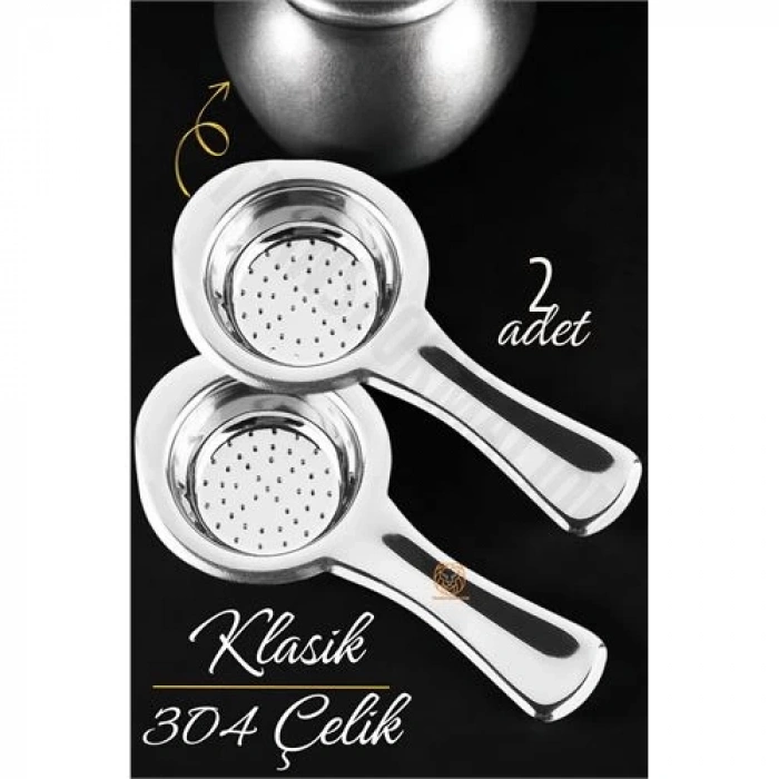 BFS Klasik Çay Süzgeci 304 Paslanmaz Çelik 2 ADET