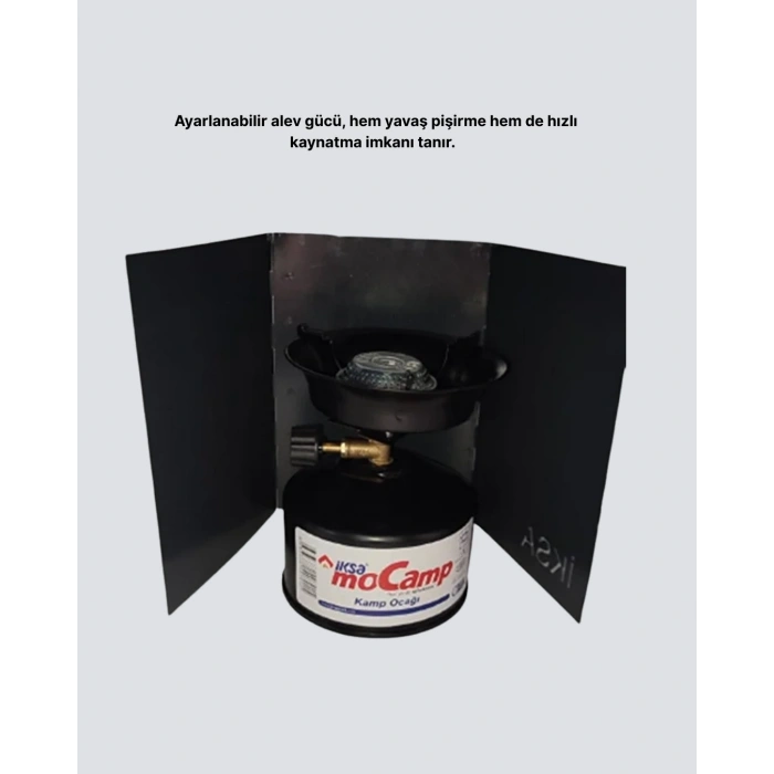 BFS Kompakt Kamp Ocağı Seti Gaz Tüplü Ayarlanabilir Alevli 400g Hafif Tasarım