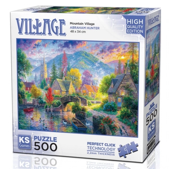BFS   KS Games Mountain Village Puzzle 500 Parça 20046