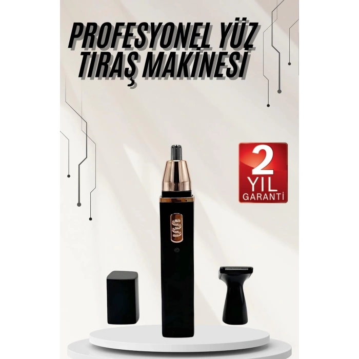 BFS Kulak Burun Tıraş Makinesi Taşınabilir Şarjlı 3 Başlıklı Uzun Ömürlü