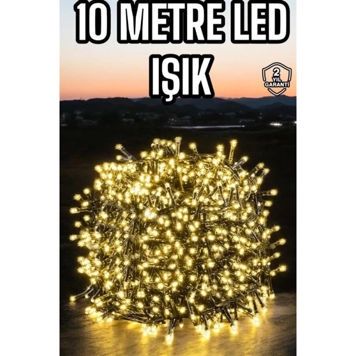 BFS Led Işık 10 Metre Gün Işığı Parlak ve Doğal Ağaç Süsleme