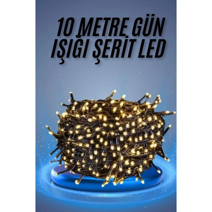 BFS Led Işık Ağaç Süsleme Ampüllü Dekoratif Aydınlatma 10 Metre Gün Işığı