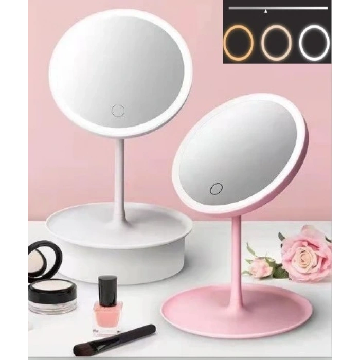 BFS Led Işıklı Dokunmatik Makyaj Aynası 3 Kademeli Işık Ayarlı