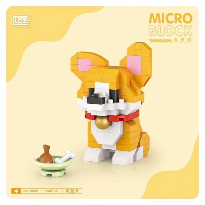 BFS   LZ8605 LOZ Köpek Blok Seti Mini Poşet -Vagon life