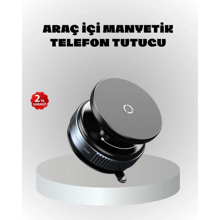 BFS Mıknatıslı Araç Telefon Tutucu Vakum Teknolojili 360° Ayarlanabilir