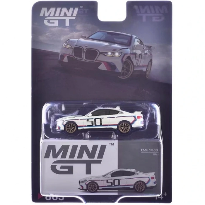 BFS Mini GT 1/64 BMW 3.0 CSL White - Blister Paket
