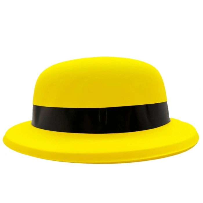 BFS   Neon Partisi Sarı Renk Melon Plastik Parti Şapkası