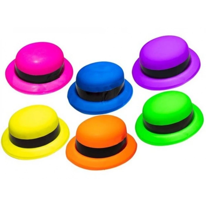 BFS   Neon Partisi Sarı Renk Melon Plastik Parti Şapkası