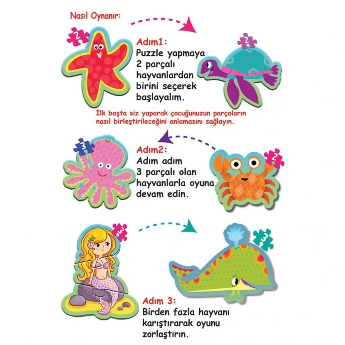 BFS Nessiworld 1710 BABY PUZZLE BENİM İLK PUZZLEM DENİZ CANLILARI