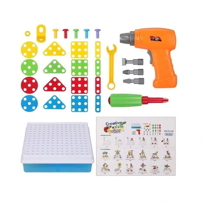 BFS Nessiworld URT014-001 Birlik, 3D Eğitici Matkap Seti Hayvanlar Özel Fiyatlı Ürün