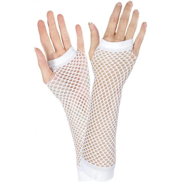 BFS Nessiworld  Uzun File Örgü Eldiven Beyaz Renk