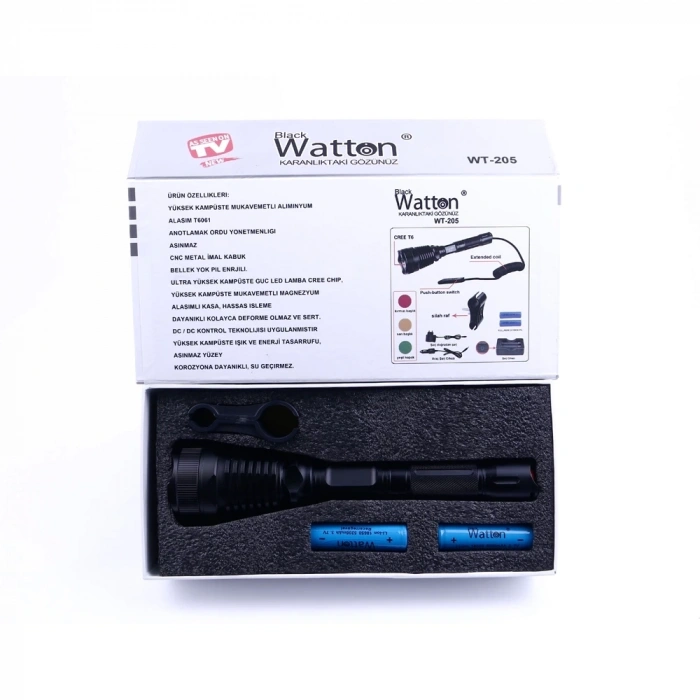 BFS Orjinal 800 Lümen T6 Özel Avcı Feneri  Wt-205