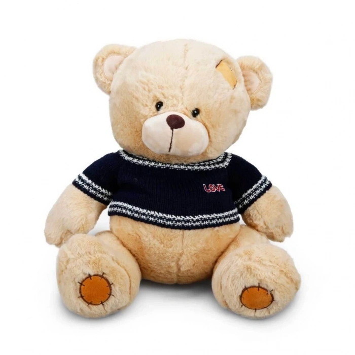 BFS   Oturan Kazaklı Peluş Ayı 42 cm.