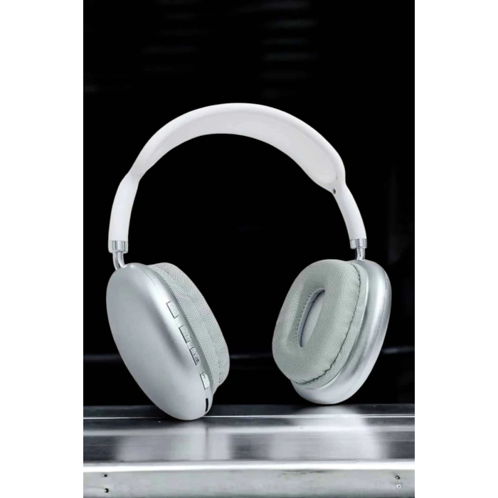 BFS P9 Plus Kablosuz Kulak Üstü Bluetooth Kulaklık Beyaz Mikrofonlu Kulaküstü Kablosuz Kulaklık